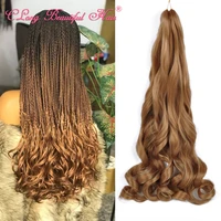 clong new color pony style attachments wavy crochet braid spiral loose wave hair extensions french curls synthetic curly hair