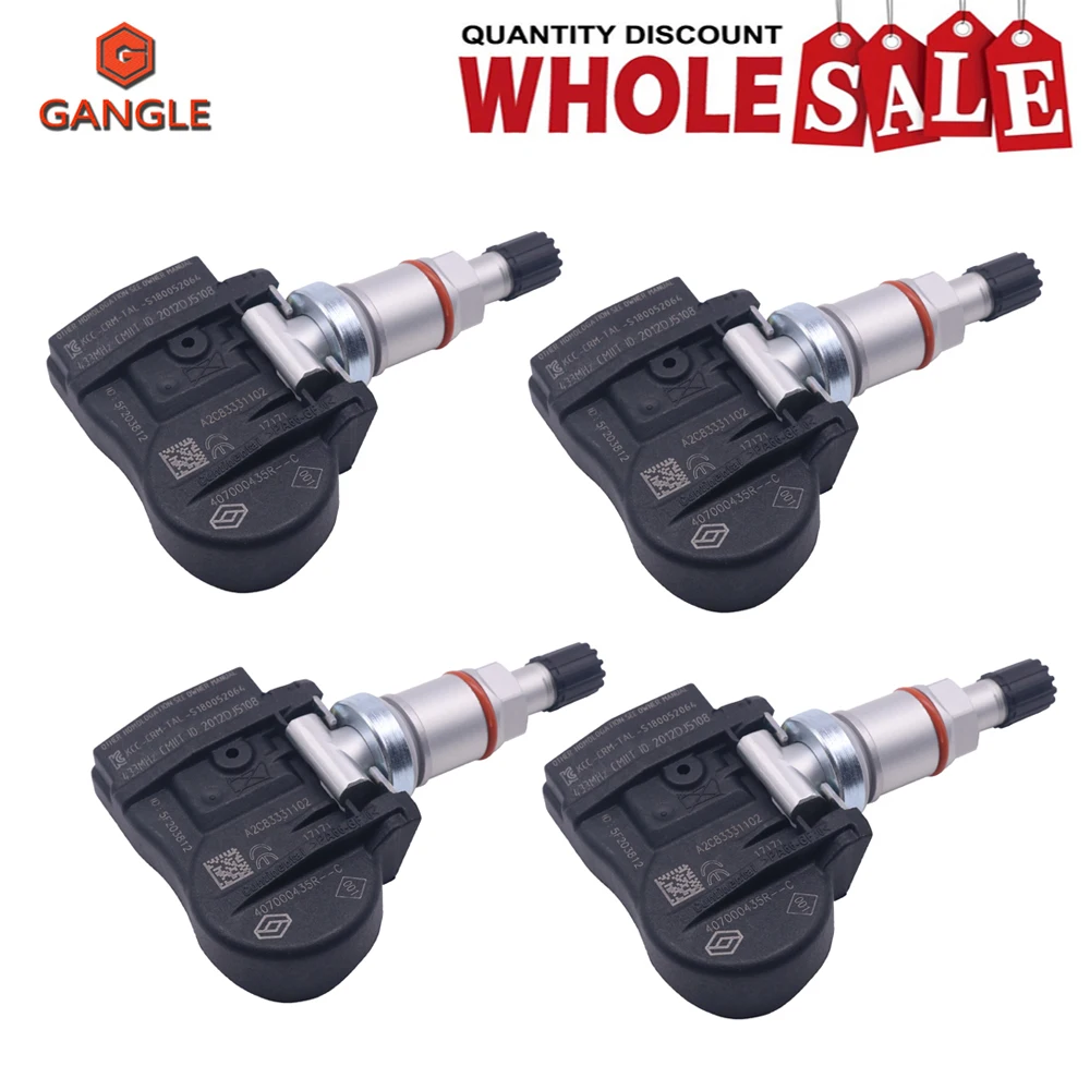 

TYRE PRESSURE SENSOR FOR RENAULT SCENIC 2009-2016 407000435R TPMS 433MHz TIRE AIR PRESSURE SENSOR 407003743R