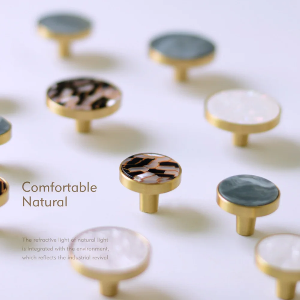 

Furniture Handles Brass Round Knob Cabinet Drawer Colorful Pulls Door Handle Kitchen Modern Pull Cupboard Wall Hanging Hooks