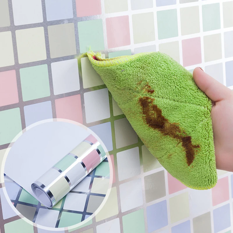 Обои из алюминиевой фольги наклейка для дома кухня скраб мозаика Dcorative наклейки