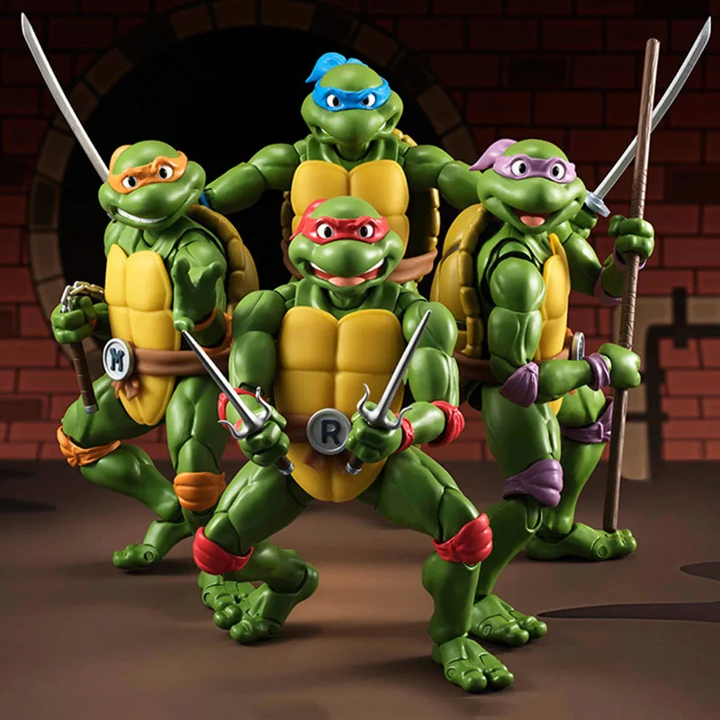 Новый фигурку Леонардо с печатным рисунком Донателло Микеланджело Рафаэлло