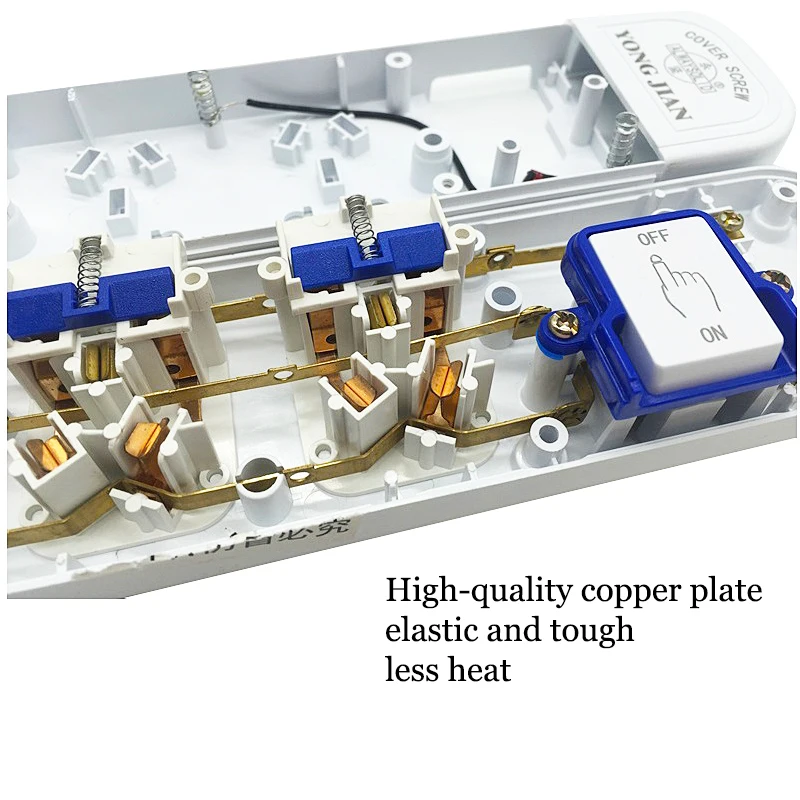 Розетка электрическая переменного тока многоразовая розетка с выключателем 3/4/5/6