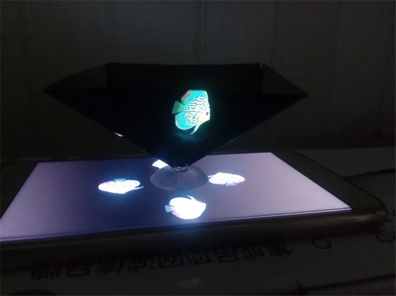 3D Голограмма Пирамида дисплей проектор видео Стенд Универсальный для смартфонов Прямая поставка