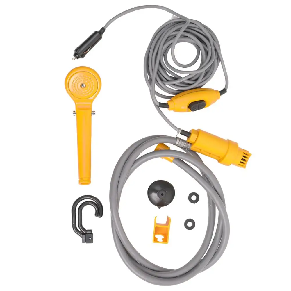 

12V Electric Water Pump Car Auto Washer Camping Hiking Travel Outdoor Shower Kit