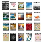 Самоклеящаяся виниловая наклейка для мытья в посудомоечной машине, строительные обои с пейзажем, цветами, 3D наклейка на дверь шкафа, украшение для дома