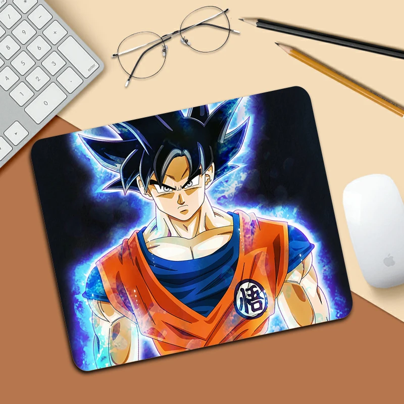 

Goku Cartoon Small Keyboard Gaming Mouse Pad Kawaii Gamer Accessories Mousepad Anime Carpet Pc Mat For Office Pad on the Table