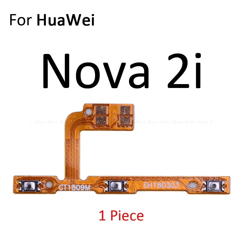 For Nova 2i Кнопка включения и выключения питания гибкий кабель лента для Nova 5i 5 Pro 4e 4 3 3i 3e 2 2S 2i Plus Lite Young Бесшумная клавиша громкости - Цвет: For Nova 2i