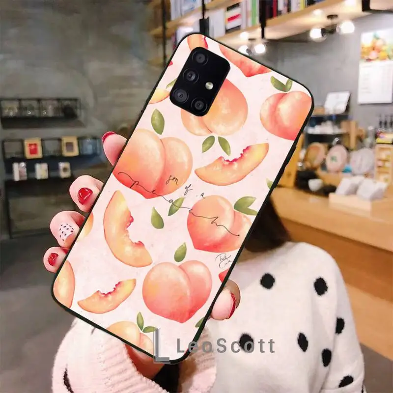 

Pink Cherries Cherry Strawberry Phone Case For Samsung A50 A51 A71 A20E A20S S10 S20 S21 S30 Plus ultra 5G M11