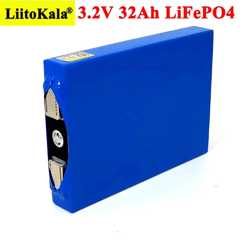 

Liitokala 3.2V 32Ah battery pack LiFePO4 phosphate 32000mAh for 12V 24V Motorcycle Car motor batteries modification+Turn Nickel
