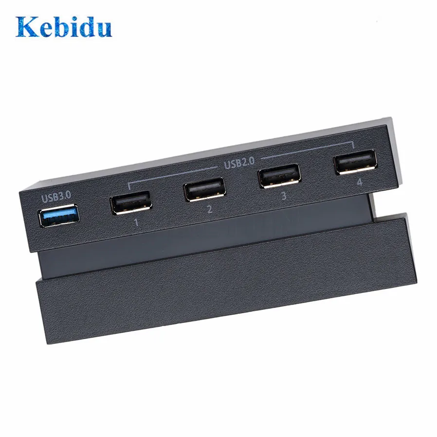Высокоскоростной адаптер kebidu концентратор с 5 портами USB 3 0 2 1 + 4 для Sony PS4 Playstation