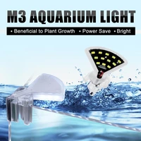 senzeal aquarium led lighting m3 fan shaped 5w lamp clip on aquarium fish tank lamp super bright freshwater led eu us plug