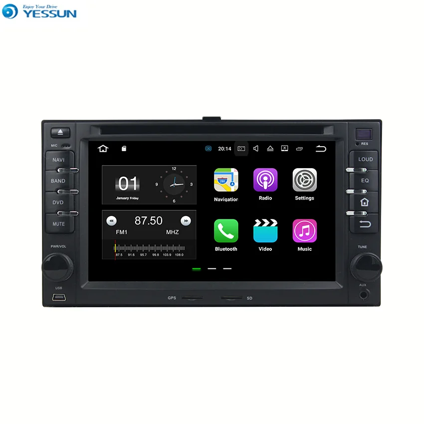 YESSUN 2 din для Kia Cerato Sportage Spectra5 Spectra Sephia 2003 ~ 2010 Android автомобильная навигация GPS