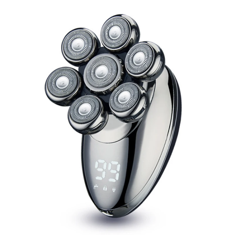 

Бритвенный станок с 7 лезвиями для мужчин, бритвенный набор для бороды, перезаряжаемая электрическая бритва, многофункциональный набор для ...