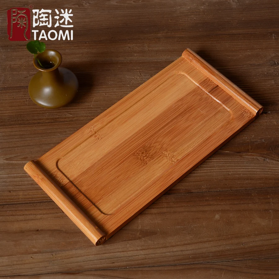 [GRANDNESS] чайный поднос из натурального бамбука чайная доска Puer Gongfu размером 27 5X13x1 7