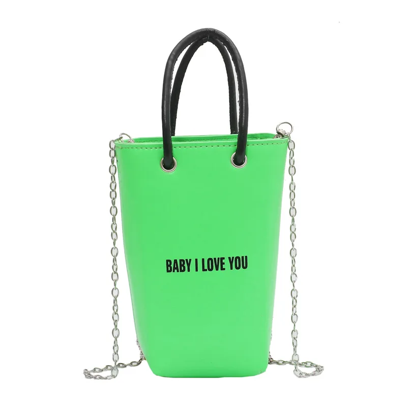 

2021 New Arrivals Women's Cross Body Bag For Female PU Leather Simple Letter Decoration Design Portable Fashion Style Small Bag