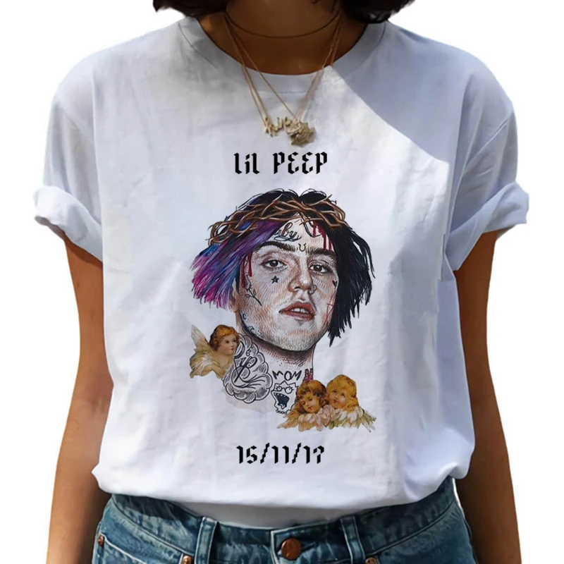 Lil Peep Harajuku Хип Хоп футболки для женщин Cry Baby Ullzang модная футболка 90s Графический Hell мальчик футболка Топ-безрукавка в уличном стиле для женщин