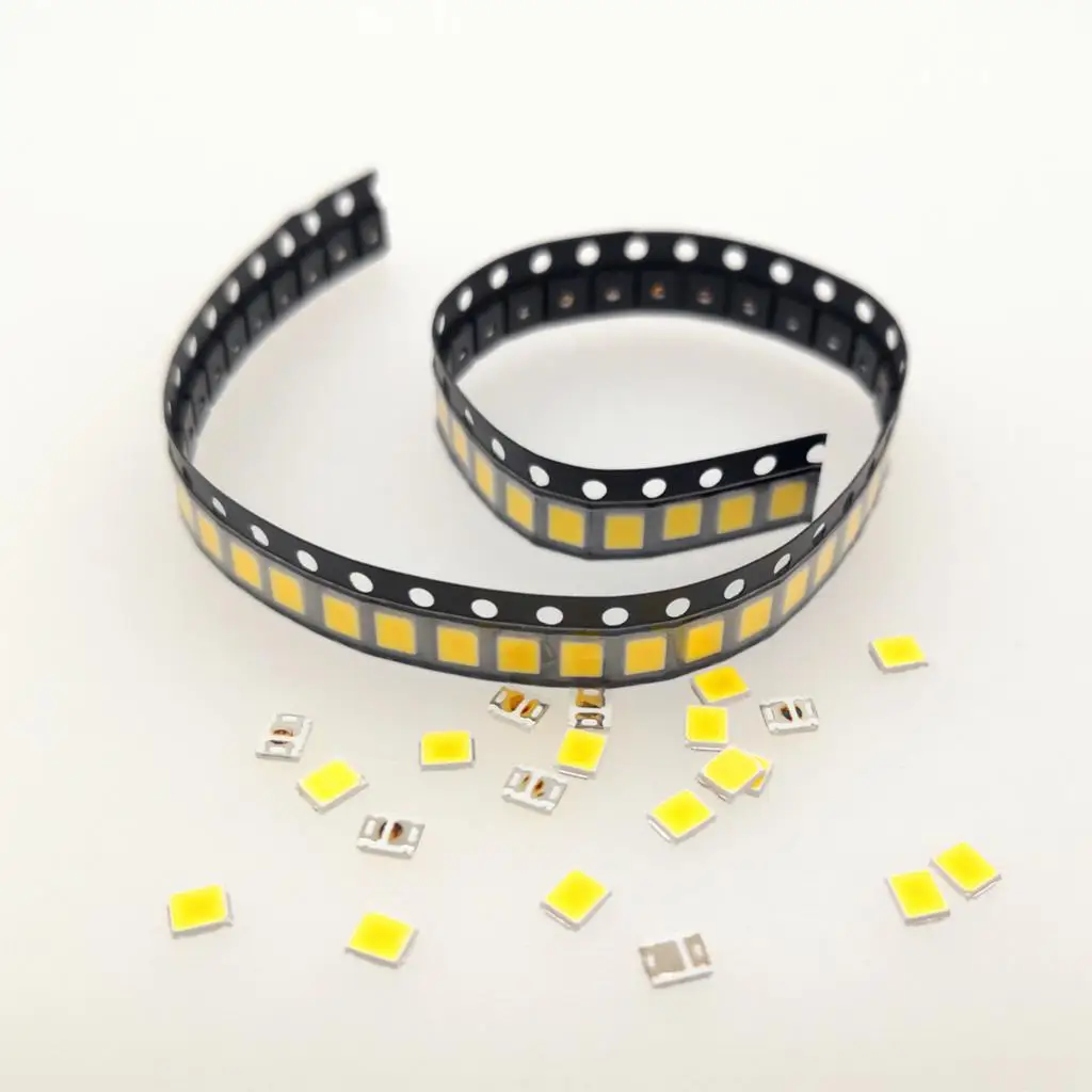 

100 шт., 100% оригинальный чип SMD 5730 2835, светодиодная лампа 3 В, 40-55 лм, 0,5 Вт, белый светодиод s, диодный светильник для светодиодной полосы, точечны...