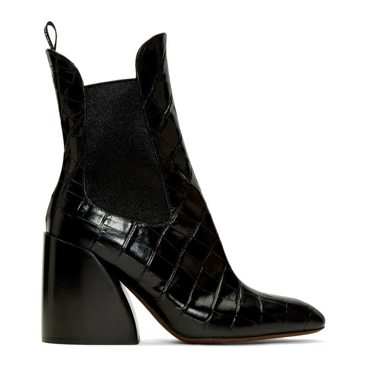 

Europe style women's pointed toe ankle boots 2019 autumn/winter Fashion women high heeled Chelsea Boots EU35-40 size BY718