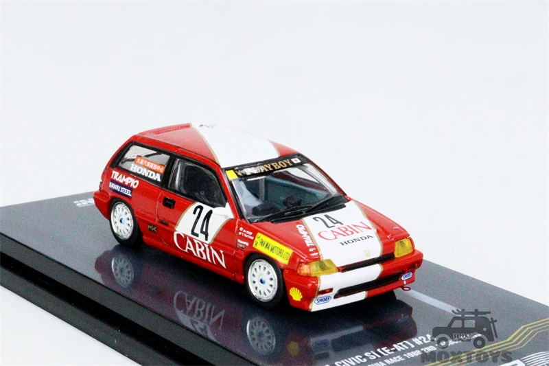 INNO 1:64 HONDA CIVIC Si E-AT #24 cabina Macau Guia Race 1988 2nd 1600cc Clase de coche fundido a presi&oacute;n-1