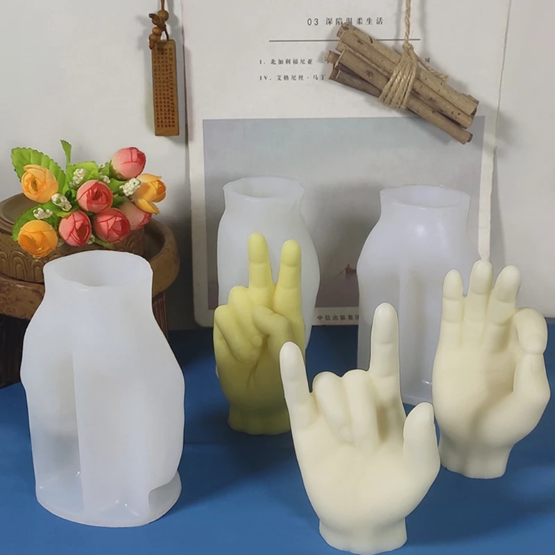 Творческий жест лампы в форме свечи силиконовые формы пластырь для ароматерапии