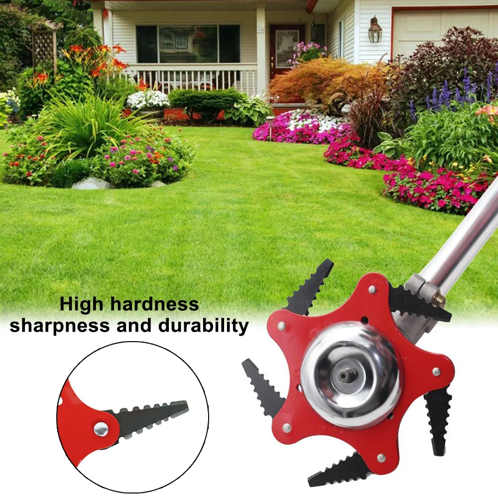 

6 Blade Brush Manganese Steel Brush Cutter Lawn Mower Metal Blades Trimmer Head Garden Grass Trimmer Head for Lawn Mower