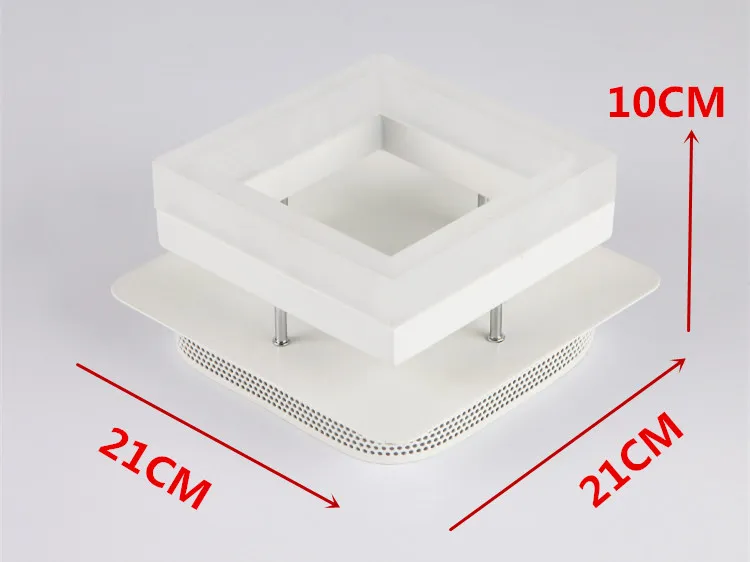 

Square Iron LED Ceiling Lamps Acrylic Lampshade Ceiling Lighting Apply For Living , Dining, Bedroom,Hotel, Balcony, Aisle