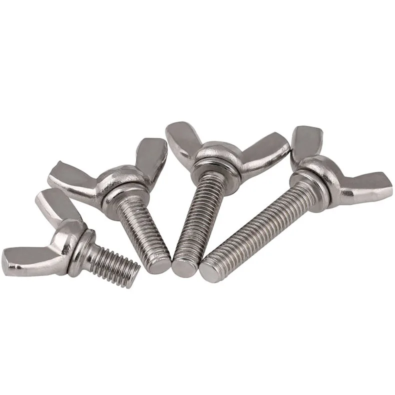 [M6 M8 M10] stainless steel butterfly screw sheep horn Yuanbao hand disc bolt 5PCS | Обустройство дома