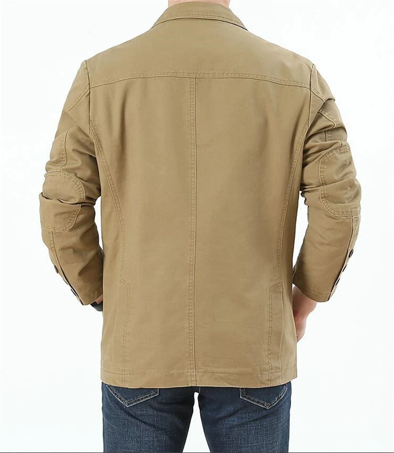 Мужской джинсовый пиджак в стиле милитари Повседневный хлопковый бомбер верхняя