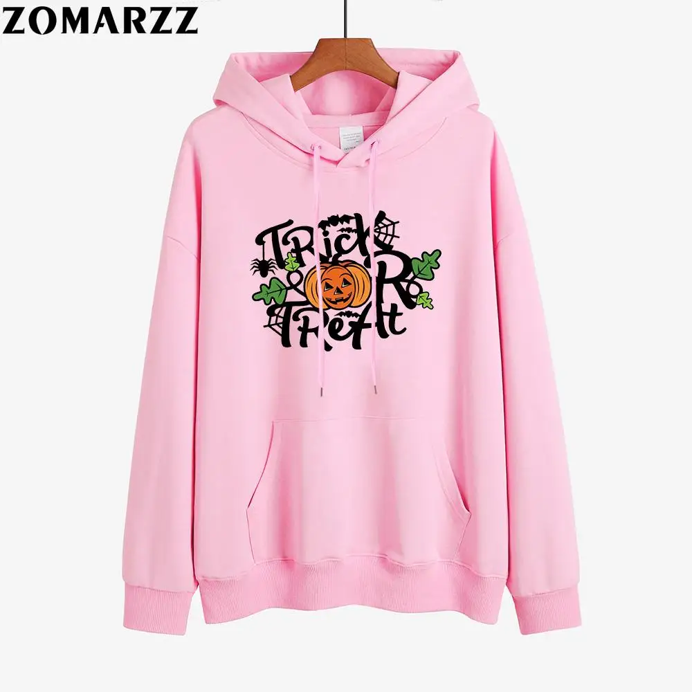 

Halloween Pumpkin Creative Letter Printing Hoodie Sweatshirts Fashion Casual Pullover Women Streetwear Oversized