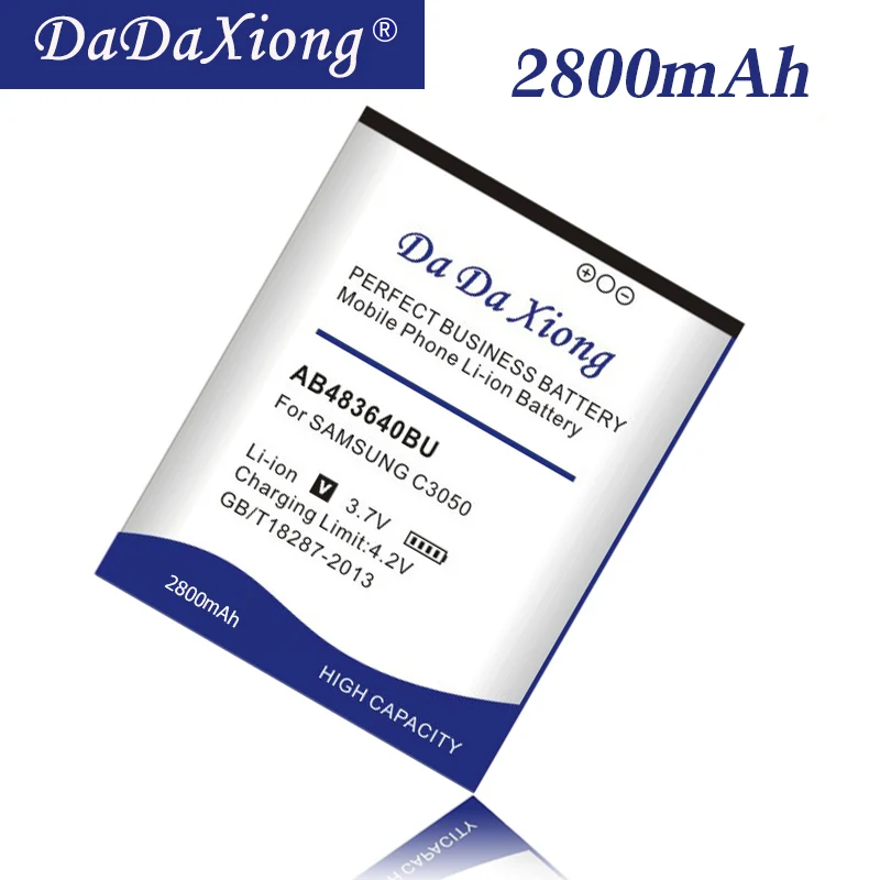 Аккумулятор AB483640BU 2800 мАч для Samsung J600 J608 C3050C S7350C F619 C3050 E740 E748 F110 F118 G618 L600 L608 B3210