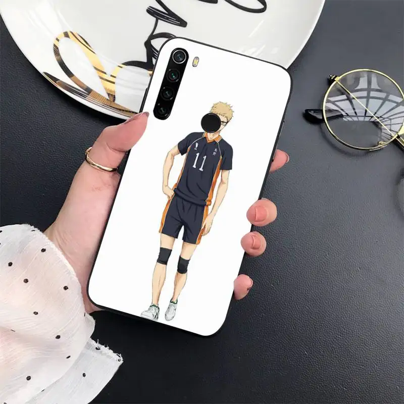 

tsukishima kei Haikyuu anime series Phone Case For Xiaomi Redmi 7 8 9t a3Pro 9se k20 mi8 max3 lite 9 note 9s 10 pro