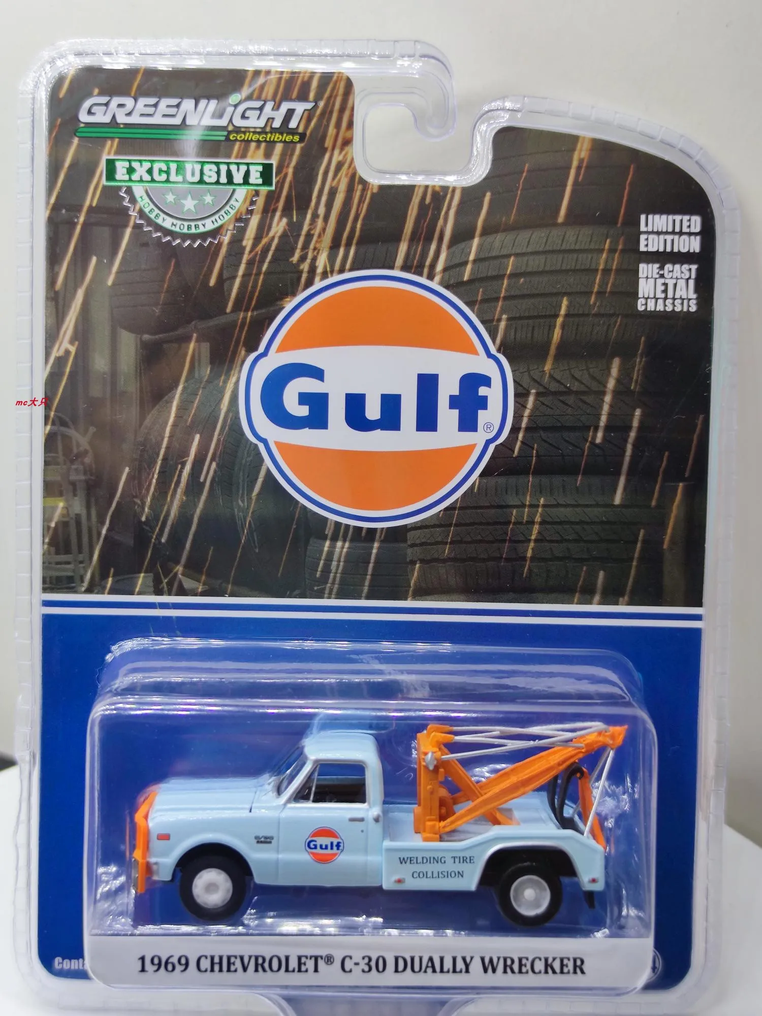 GreenLight 1:64 1969 Chevro let C-30 Dually Эвакуатор модель автомобиля металлические игрушки для