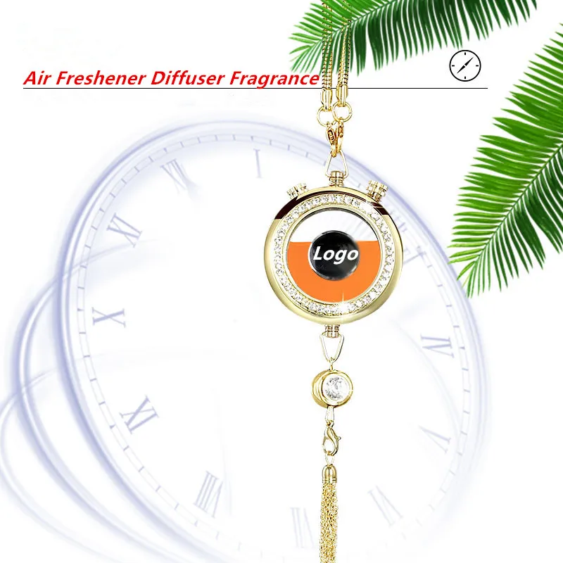 Золото с логотипом автомобиля освежители воздуха диффузор аромат Подвеска для