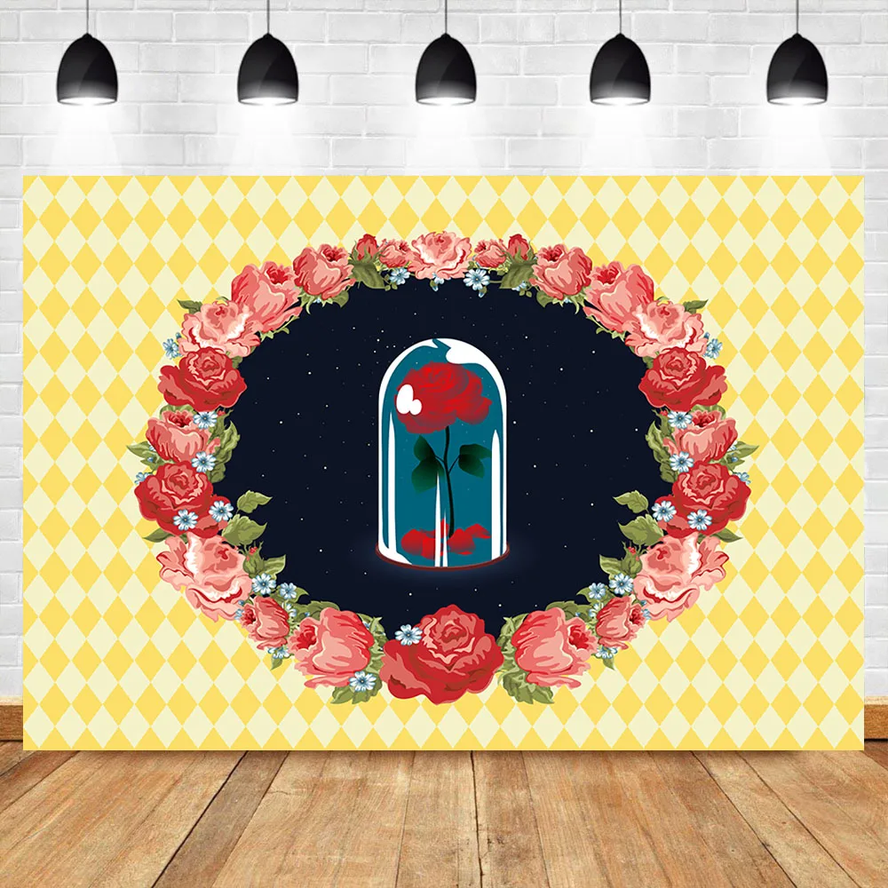 Mocsicka фон для фото розы цветы день рождения звездное небо желтый белый клетчатый