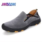 Мокасины мужские из натуральной замши, мягкие лоферы, для вождения и прогулок, Повседневная Брендовая обувь, плоская подошва, ручная работа