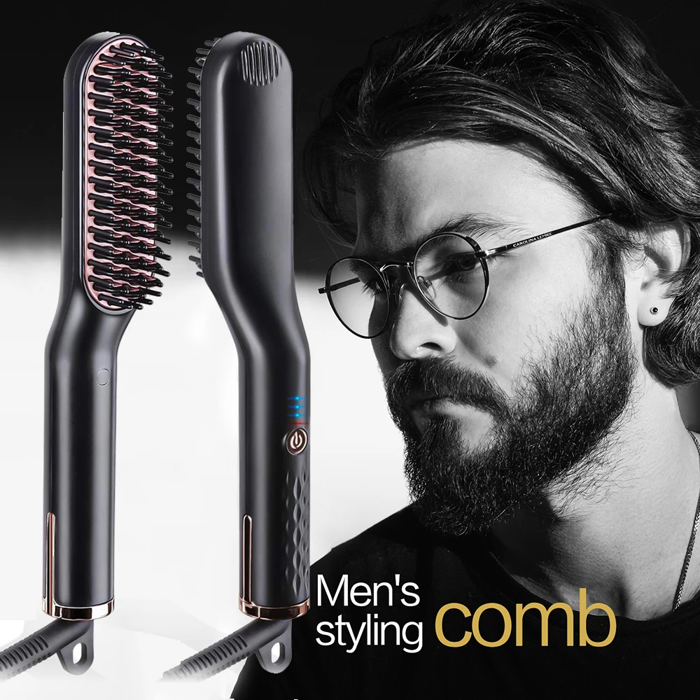 

Multifunctional Hair Comb Beard Straightening Brush Quick Heated Straight Hair Styling Tool Straightener Comb Electric Hairbrush