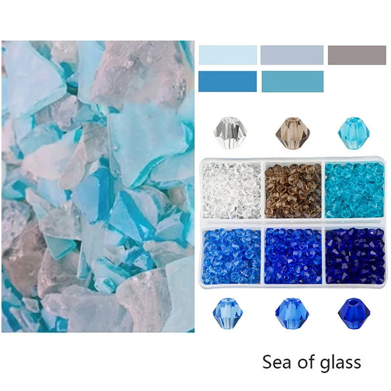 4mm Diamond Glass Beads Set DIY Bead Embroidery Supplies Hand Craft Jewelry Bag Accessories | Дом и сад