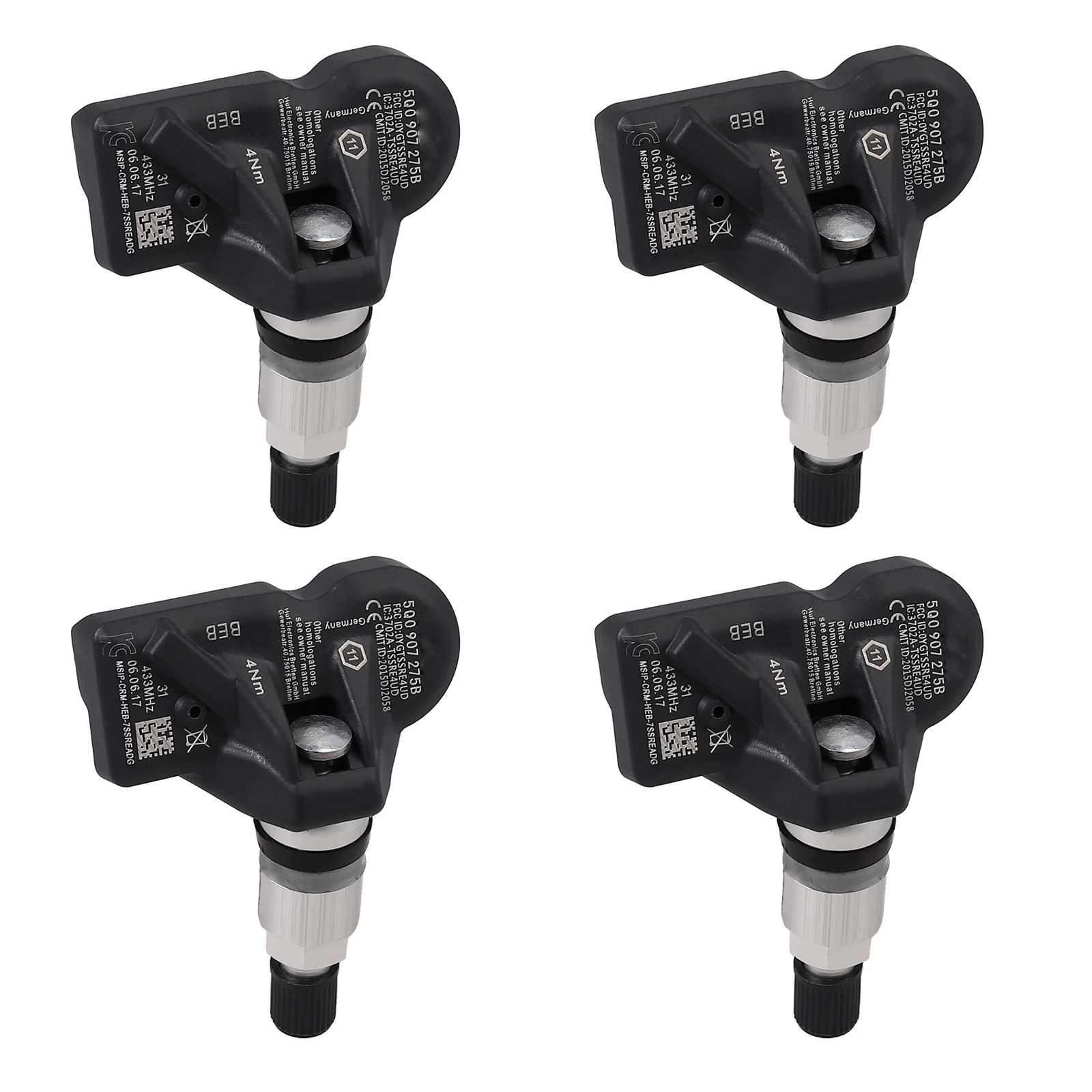 Датчик давления в шинах AUTOUTLET датчик для Audi Skoda Porsche Bentley 5Q0907275 5Q0907275B 4 шт. |