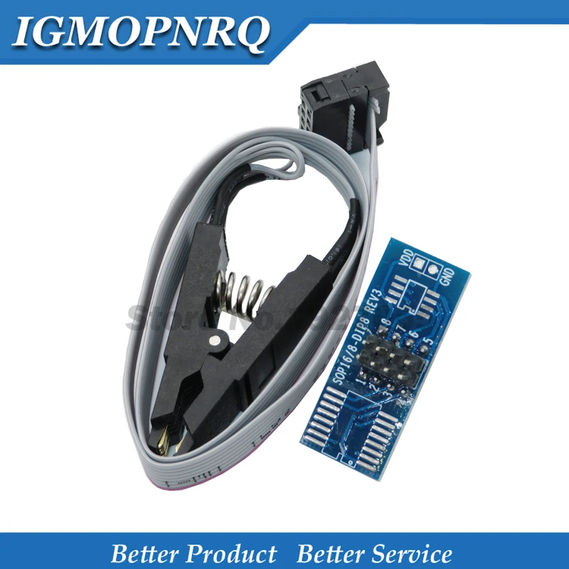SOIC8 SOP8 DIP8 Формат Флэш Памяти зажим для проверки ИС розетка адаптер BIOS 24 25 93 USB