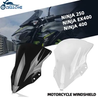 motorcycle accessories abs windscreen windshield for kawasaki ninja 250 ninja250 ex400 ex 400 ninja 400 ninja400 2018 2019 2020