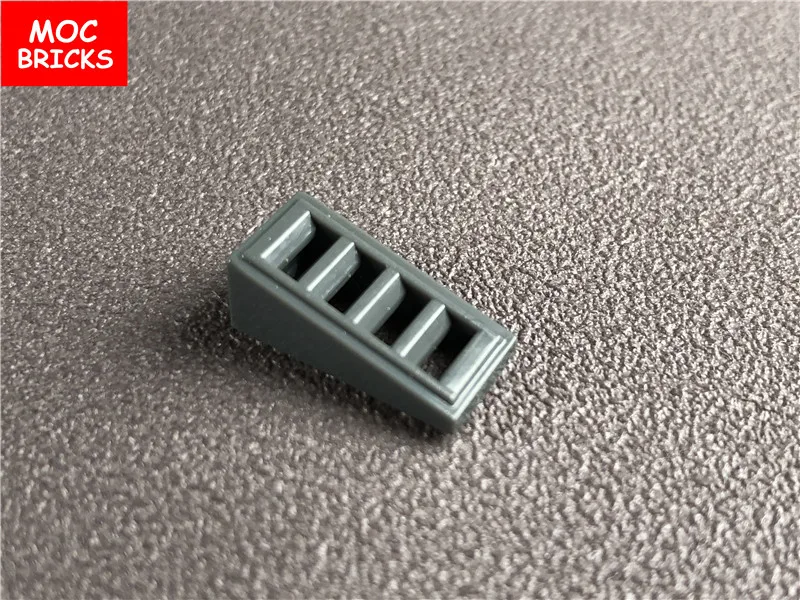 50 шт./лот MOC склон кирпича 18 2x1x2/3 с 4 слотами подходит для 61409 DIY Развивающие