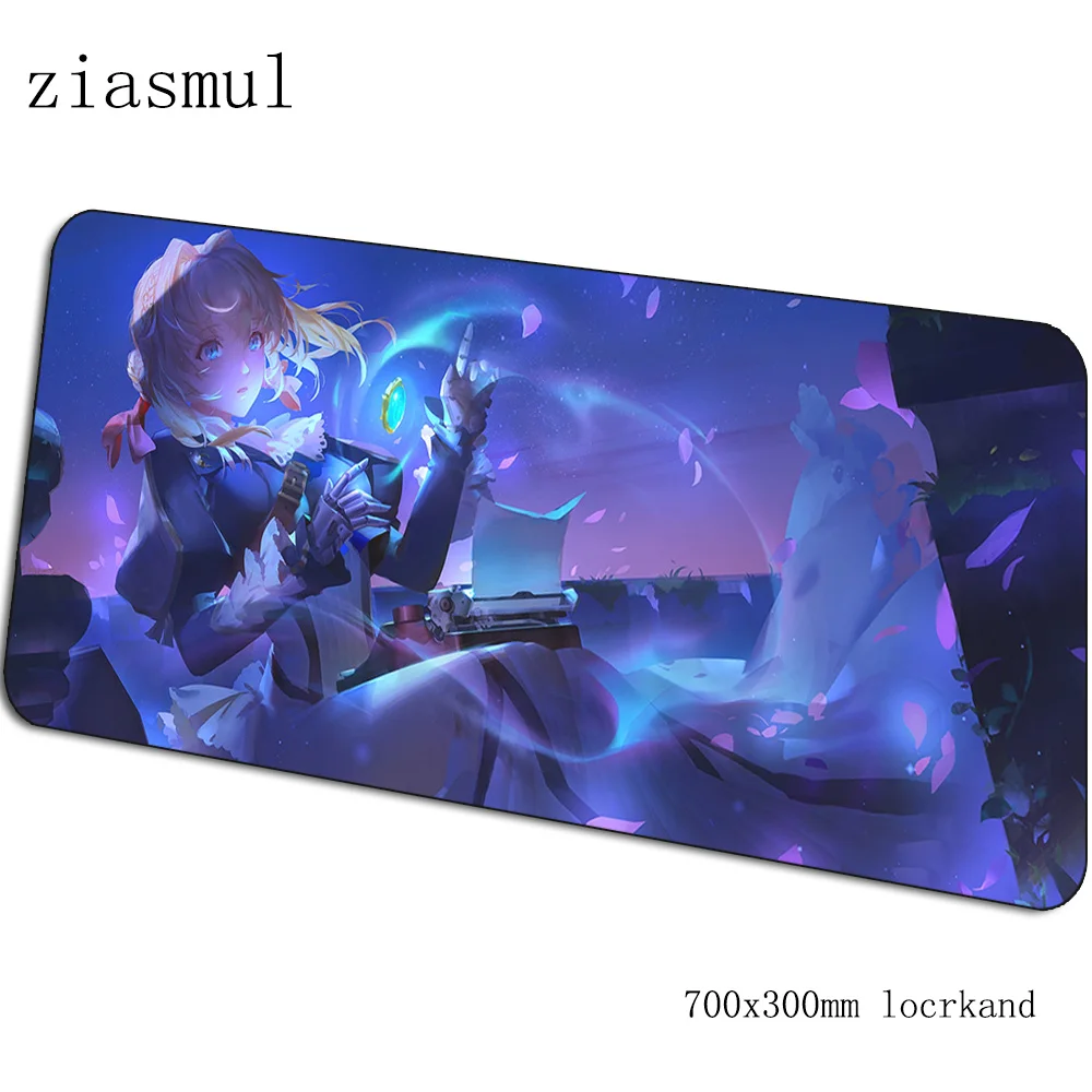 Violet evergarden коврики 700x300x3 мм Высококачественный игровой коврик для мыши большая клавиатура Коврик для мыши милый ноутбук аксессуары для геймеров коврик для мыши - Цвет: pattern 10