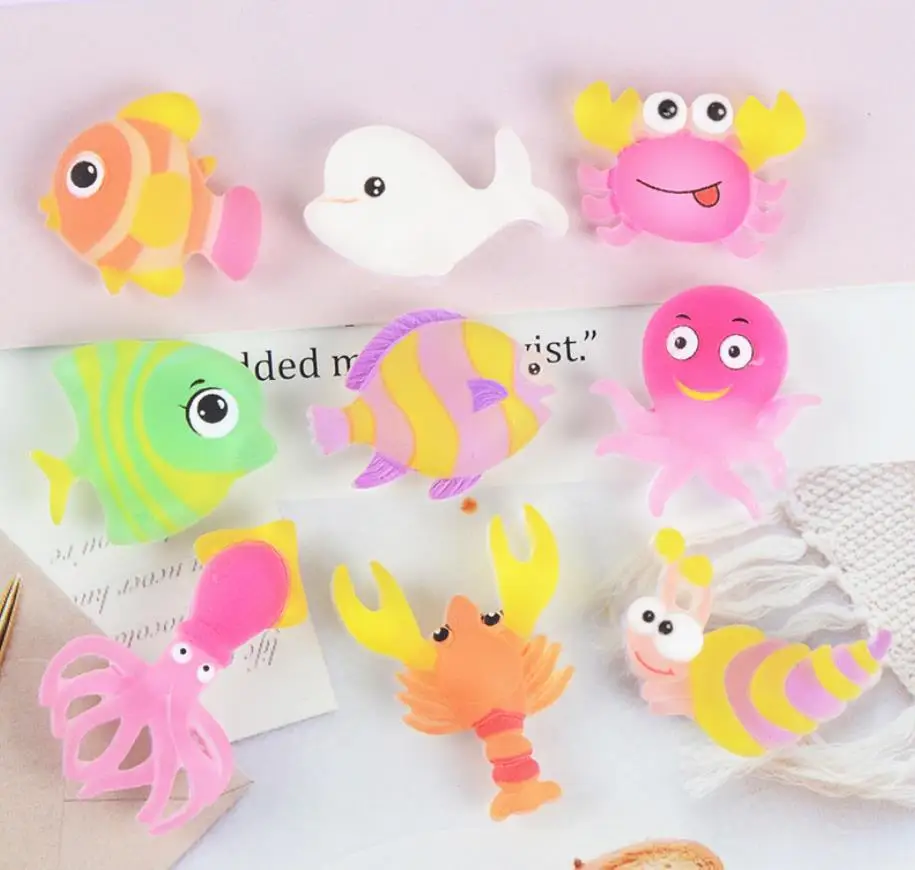 

Резиновые головистой формы морским обитателям, кабошон Kawaii рыба "сделай сам" Скрапбукинг Детские бантики для волос аксессуары для рукодели...