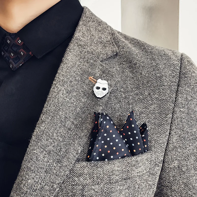 

Suit Coat man character pattern fashion Danci male student casual woolen suit coat