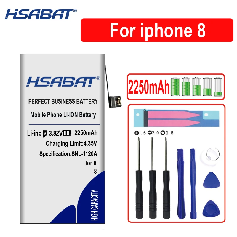 HSABAT 4500 мА/ч, Батарея для Apple iphone 3GS SE 4 4G 4S чехлы для айфонов 5 5G 5S 5C 6 6G 6S plus 7 7G фотоаппаратов моментальной печати 7S 8 8G 8S для iphone 6S Плюс/7 Plus /8 Plus - Цвет: for iphone 8