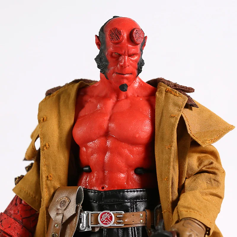 Горячие игрушки Hellboy II 2 Золотая армия ПВХ фигурка Коллекционная модель игрушки(настоящая одежда