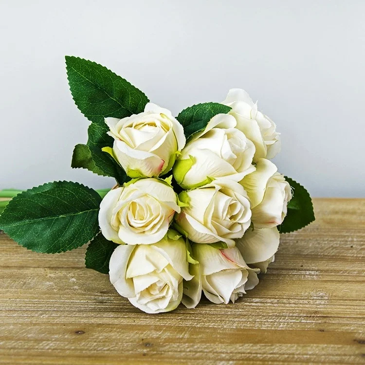 

25cm Artificial Flowers, Fake Roses and Peony Flowers,Wedding and Party Decoration Bouquets,Home Furnishings,Cheap and Beautiful