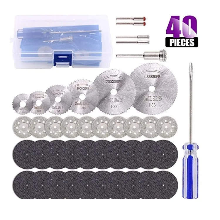 

40 шт. режущий диск коробка набор электрический шлифовальный кран шлифовального станка комбинация, шлифовка, полировки и резки