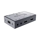 4K 60fps байпас-петля 1080p HDMI карта захвата USB 2,0 видеорегистратор коробка для ПК игры прямая трансляция с линейным микрофоном в регулировке громкости