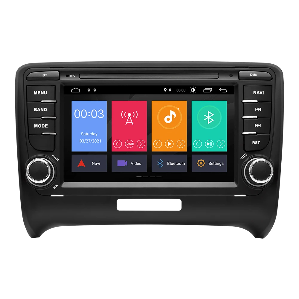 Автомобильная Мультимедийная система Carplay 8 ГБ + 128 Гб Android 11 для AUDI TT MK2 8J 2006 2007 2008 2009